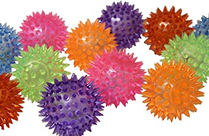 slightly spiky rubber balls